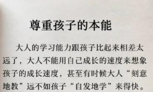 教育孩子只要顺应孩子的本能，保准孩子优秀不叛逆